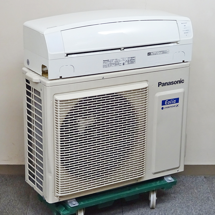 パナソニック【CS-569CEX2】 Eolia エコナビ ナノイーX フィルターお掃除ロボット 無線LAN内蔵 エアコン おもに18畳用 単相200V 2019年製