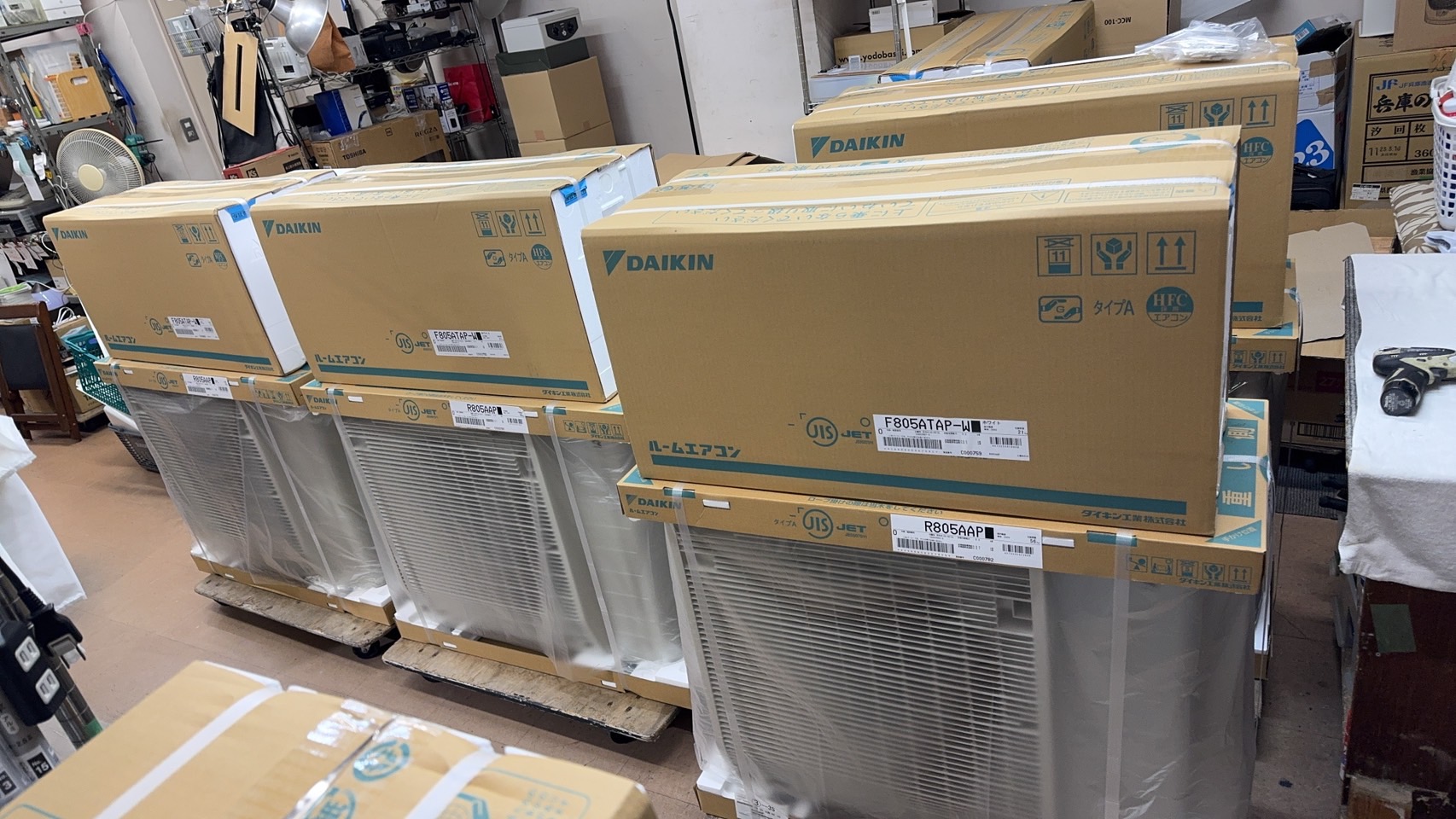 DAIKIN【F805ATAP-W】ダイキン ルームエアコン　主に26畳用　2025年製　6台