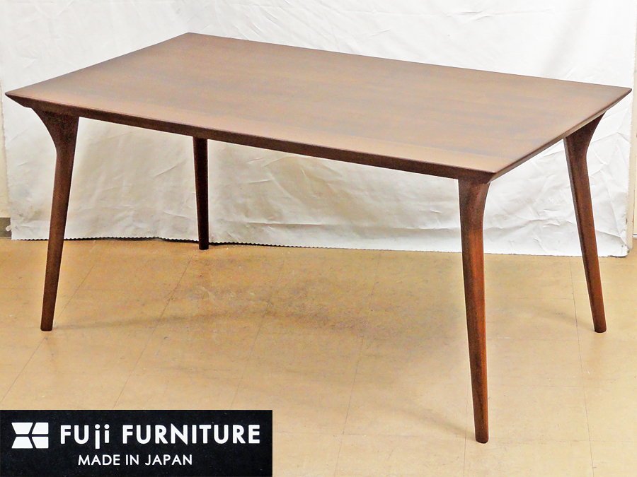 FUJI FURNITURE 冨士ファニチア 【Koti】 R03942CWP ダイニングテーブル W1500 ウォールナット材 ウレタン塗装 富士 ファニチャー 中古品